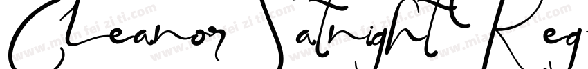 Eleanor Satnight Reg字体转换